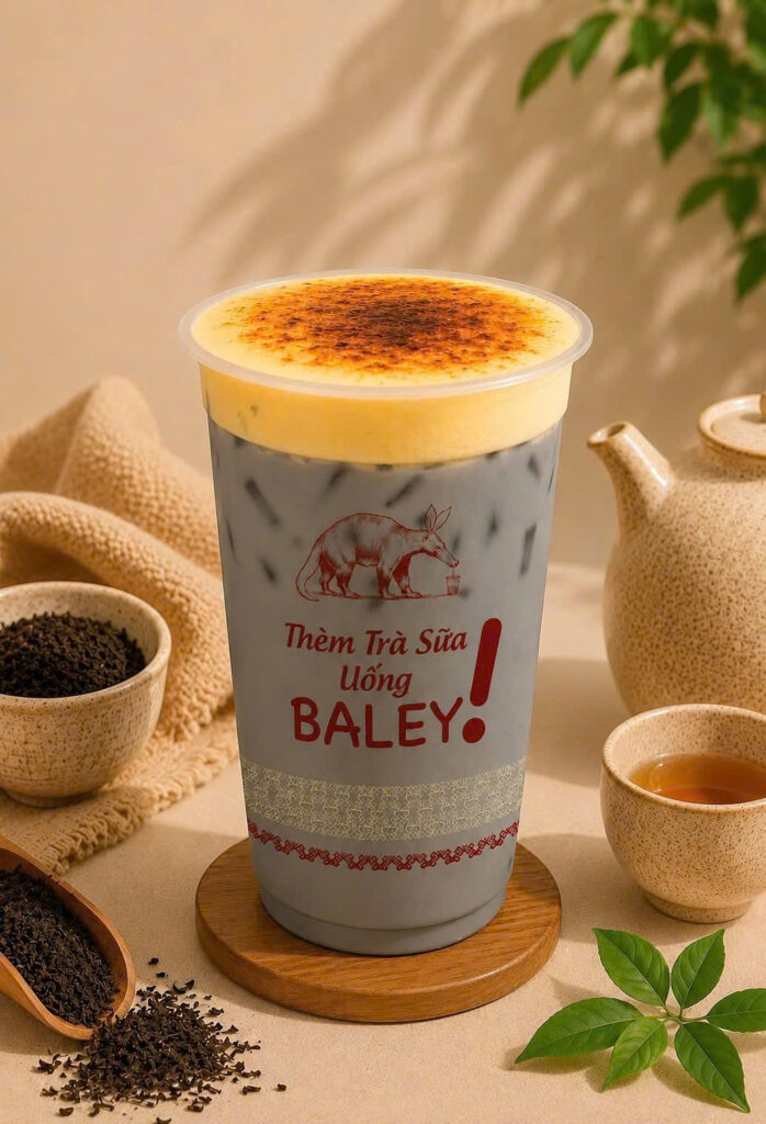 TRÀ SỮA MUN KEM TRỨNG NƯỚNG
