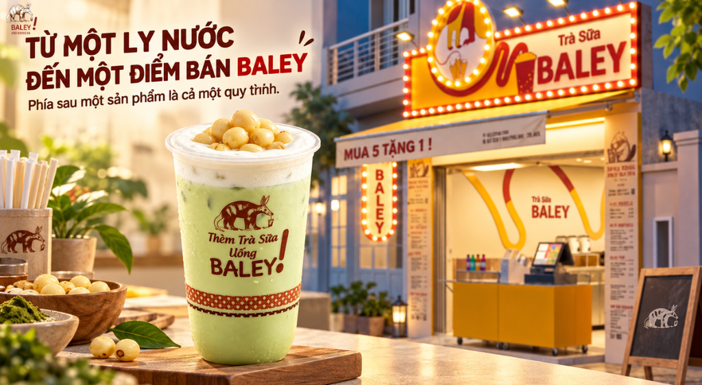 CHUYỆN PHÍA SAU MỖI LY BALEY 1 Từ một ly nước đến một điểm bán Baley